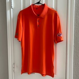 Men's Adidas Bright Orange Polo Shirt